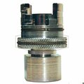 Dixon Dual-Lock P Series Interchange Thor Interchange Coupler with Knurled Flanged Sleeve, 1/2 x 1/2-14 4PF4-FS